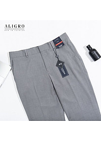 Quần Âu Nam ALIGRO Màu Ghi Form Chuẩn Slimfit Vải Cotton Cao Cấp Cực Tôn Dáng, Lịch Sự ALGO1027
