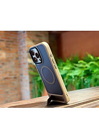 Ốp lưng cho iPhone 16 Pro , iPhone 16 Pro Max hiệu Likgus VALOR hỗ trợ sạc từ , lưng nhám viền màu có giá đỡ kim loại , chống sốc chống va dập thời trang cao cấp - Hàng chính hãng