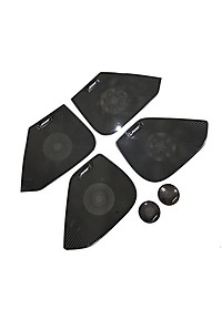 Ốp trang trí, bảo vệ màng loa dành cho xe Mazda CX-8, CX8 vân phay xước