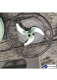 Dụng Cụ Băm Nhỏ Thực Phẩm, Xay Cắt Rau Củ, Nghiền Thịt Bằng Tay Lock&Lock Size S CKS-312GRN (400ml) 
