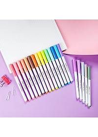 Hộp 20 Bút Lông Màu Pastel Rửa Được Washable Fiber Pen - Colokit SWM-C008