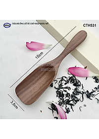 Thìa/Muỗng xúc trà gỗ Óc Chó (15cm) CTH531 - Dùng xúc cafe, xúc gia vị, ăn uống sạch, decor trang trí