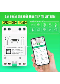 Công Tắc Thông Minh Wifi Hunonic Datic 1 Kênh 500W/220V Điều Khiển Thiết Bị Từ Xa Qua Điện Thoại, Hẹn Giờ Tự Động.