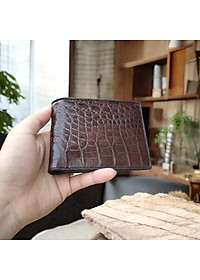 Bóp Da Cá Sấu. [DA BỤNG RẤT MỀM VÀ BỀN] 2 Mặt Đều Được Làm Từ Da Cá Sấu Cao Cấp