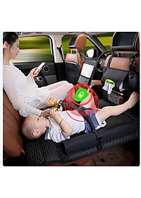 Giường nệm treo ghế ô tô GẤP GỌN - KHÔNG CẦN BƠM, Chịu tải lên đến 600kg, chất liệu cao cấp