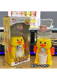 Bình Nước Mini Kèm Cốc Vui Nhộn Dành Cho Bé Thiết Kế Hình Con Vịt Hot Của Năm