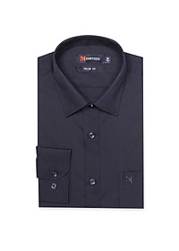 Áo sơ mi nam tay dài form tailor đen trơn Khatoco A1MD360T1-CNDE003-2501-D