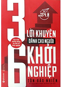Sách 36 Lời Khuyên Dành Cho Người Khởi Nghiệp (Tái Bản 2017)