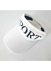 Mũ thể thao sport nửa đầu - Mũ lưỡi trai nửa đầu phong cách thời trang Aloha style-Nón Kết nửa đầu Nữ  Spor - Trắng