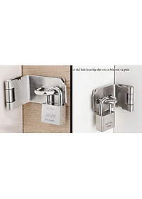 Chốt Khóa Vuông 90 độ Có PAT Khóa KUNBE, Bản Lề Cài Khóa Chốt Cửa, Tiện Dụng Dễ Lắp Đặt