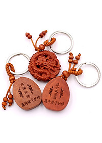 Combo 3 móc khóa phật A Di Đà - Hư Không Tạng - Thần Long - bình an, may mắn