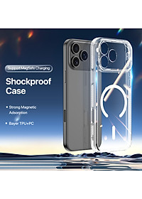 Ốp Lưng Sạc Từ Tính Chống Ố Vàng Dành Cho iPhone 17 Pro Max / 17 Pro / 17 Air / iPhone 17, DUX DUCIS Clin Mag Series_ Hàng chính hãng