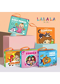 Sách vải Lalala baby kích thích thị giác cho bé sơ sinh 0 đến 12 tháng
