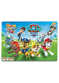 Bộ 2 tranh xếp hình Tia Sáng: Đội chó cứu hộ - Heo Peppa (48 Mảnh ghép, kích thước A3)