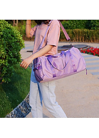 Túi trống túi xách du lịch đựng đồ thể thao tập gym, yoga, đá bóng nam nữ có ngăn đựng giày ngăn chống nước