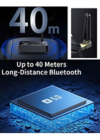 ROGTZ - Bộ Thu Phát Bluetooth 5.0 2 in 1 R22 - Chế độ chuyển đổi linh hoạt, Âm Thanh HD, Độ Trễ Thấp, Khoảng Cách 40m, Hỗ trợ aptX HD, Chip thông minh, Cổng kết nối đa dạng RCA AUX USB - Hàng Chính Hãng