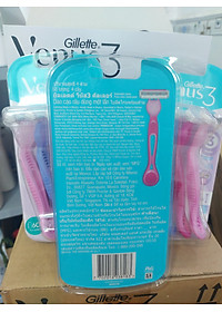 Dao cạo 3 lưỡi Gillette Venus 3 Colors ( vỉ 4 cây)