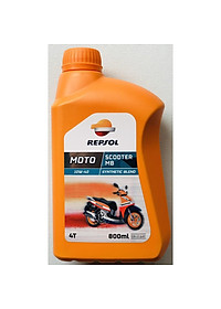Combo nhớt xe tay ga cao cấp Repsol Scooter 10W40 800ml tặng nhớt hộp số Repsol Gear Oil 120ml