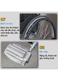 Xe lăn tay cơ bản cho người già, Nhiều mẫu lựa chọn - Hàng chính hãng NIKITA