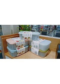 Bộ 6 hộp đựng thực phẩm chữ nhật Inochi Hokkaido (500-750-1000-1500-2000-2500ml)