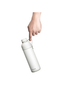 Bình giữ nhiệt Lock&Lock Belt Bottle LHC4267 490ml - Hàng chính hãng có quai xách, miệng rộng có thể cho đá - JoyMall