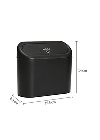Thùng rác mini ô tô Trash Can Push USA ABS GM XY-L006