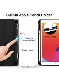 Bao da cho iPad Gen 8 10.2 2020 ESR Rebound Pencil Slim Smart Case (Có khe cắm bút Apple Pencil) - Hàng Nhập Khẩu