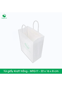 MTG1 MTG1T - 22x16x8 cm - Combo 25 túi giấy Kraft Nhật cao cấp