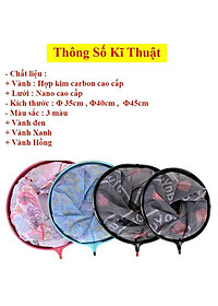 Mặt Vợt Carbon Cao Cấp Vợt Cá chuyên dụng câu đài KK17