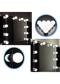 Chuỗi dây đèn led gương trang điểm 10 bóng 5 màu điều chỉnh