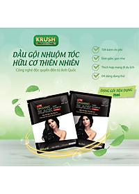 Dầu Gội Nhuộm Tóc Hữu Cơ Thiên Nhiên KRUSH - Màu Đen
