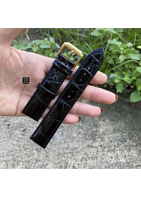 Dây đồng hồ Size 18mm 20mm 22mm da cá sấu xịn hàng Việt Nam tặng kèm phụ kiện