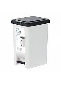 Thùng rác đạp chữ nhật Inochi 10L (tiêu chuẩn Nhật Bản)