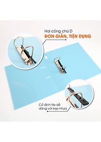 Bìa Còng D2 Switch ON AO+, Nhựa PP/ A4, 2 Nhẫn D (3.5cm/ 5cm)