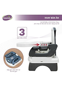 Ghế ngồi ăn bằng nhựa Mastela 07330 nâng hạ độ cao cho bé