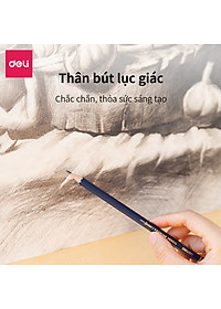 Bút Chì Phác Thảo Cao Cấp Deli Nuevo S999 | Độ Cứng Từ B - 14B, H, 2H, 3H, HB - 12 Chiếc