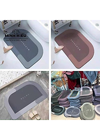 Thảm chùi chân siêu thấm nước cao cấp. thảm lau chân silicon chống trơn trượt chất liệu siêu bền Loại 1