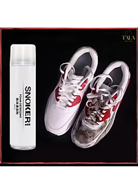 Chai Xịt Bọt Tuyết Vệ Sinh Giày Dép Tẩy Trắng Cao Cấp SNOKER Giặt Khô Siêu Tốc Bảo Vệ Giày Snoker Thể Thao Khỏi Bị Ố Vàng, Phai Màu 