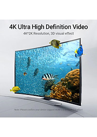 Cáp HDMI 2.0 Vention gập 90° AARBG - Hàng chính hãng