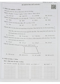 Combo Sách - Đề kiểm tra Toán 4 học kì I + II
