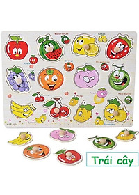 Bảng núm gỗ Ghép Hình Nhiều Chủ Đề Cho Bé