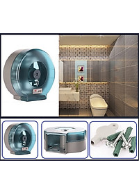 Hộp đựng giấy vệ sinh cỡ lớn 26cm gắn tường cao cấp Xanh