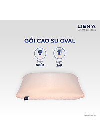 Gối Cao Su Liên Á Oval LAGOV3550 (35 x 50 cm) - Trắng