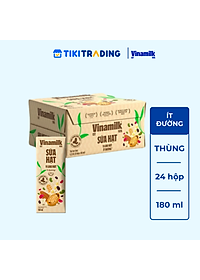 Thùng 24 hộp Sữa hạt 9 loại hạt Vinamilk ít đường - hộp 180ml