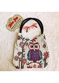 Túi thổ cẩm tim nhỏ