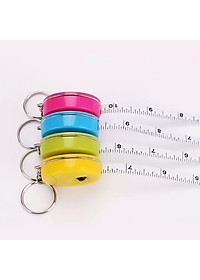 Móc Đeo Chìa Khóa Kiêm Thước Dây rút dài 1,5m-Màu Ngẫu Nhiên