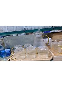 Bình đựng nươc uống thủy tinh chịu nhiệt lên tới 400 độ c cao cấp dáng bầu