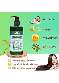 Dầu xả dầu dừa vỏ bưởi Tabaha 300ml làm mềm tóc giảm gãy rụng