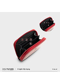 Ví Yuumy ( Thời trang nữ dáng cầm tay nhỏ gọn - Ví da Smooth YV120 )