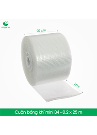 B4 - 20cm x 25m -Cuộn Bong Bóng Khí - Màng xốp hơi - Xốp nổ - gói hàng
